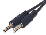 3.5mm Stereo Plug (Male) to Plug (Male) Molded Type    2M/6FT