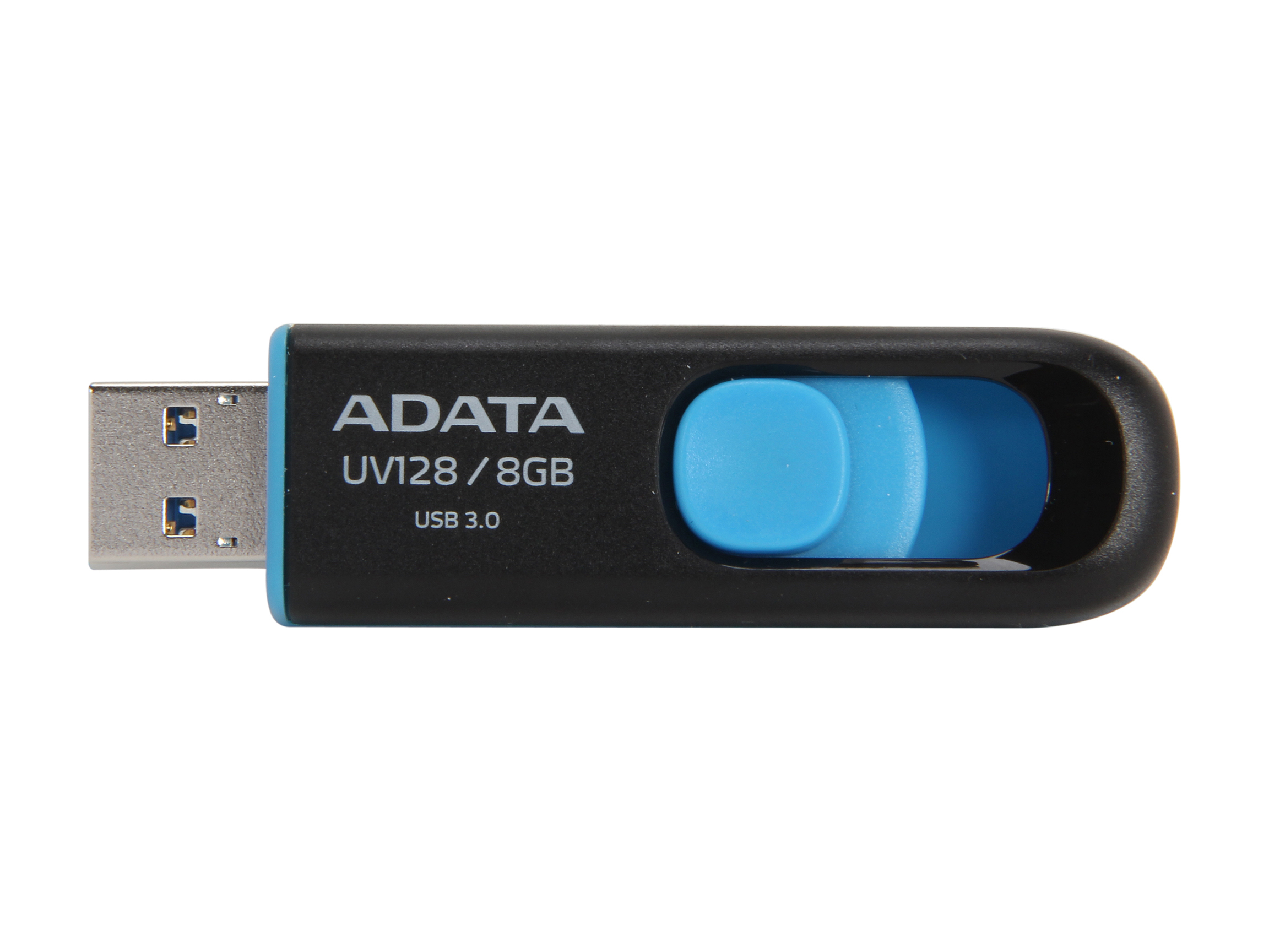 A-DATA MF AUV128-16G-RBE 16GB USB3.0 Flash Drive UV128 (R90 W40) Black+Blue RTL