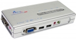 AIRLINK101 4 PORT USB KVM SWITCH with CABLES, AUDIO