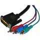 DVI 24+5 Plug to 3  RGB Plug Cable (for Projector, DVD Player)   5M/15ft