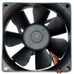 80mm X 80mm X 25mm Case Fan with Molex 4 Pin M/F Connector (Generic Brand)