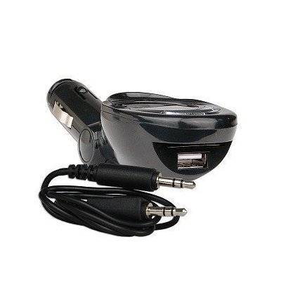 FM Transmitter for Car use with LCD Display, USB Port, SD Card Reader, Remote Control, 3.5mm Stereo Audio Cable