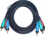 Component Video Cable High Quality RGB Plug to RGB Plug   5M/15FT