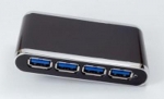 USB3.0 4-PORT 5GBPS SUPER SPEED HUB WITH POWER ADAPTER