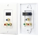 HDMI 1 Port + Component (3 RCA) Wall Plate