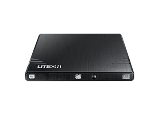 Liteon Storage EBAU108 External Slim 8x DVDRW USB2.0 DVD Writer 200ms 60000POH Retailb