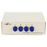 Manual Push Button 4 Port VGA Switch Box MT-15-4C