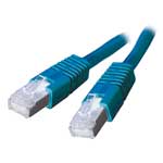 CAT5E UTP CROSSOVER (Peer to Peer) Cable BLUE -    0.5M/1.5FT