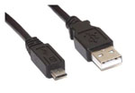 USB2.0 A Male to Micro B male Cable 4FT