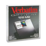 VERBATIM 3.5" OPTICAL DISK REWRITABLE 128MB 90MM DISK
