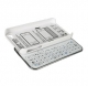 iPHONE 4/4S MINI BLUETOOTH SLIDING KEYBOARD with HARD SHELL CASE (WHITE)